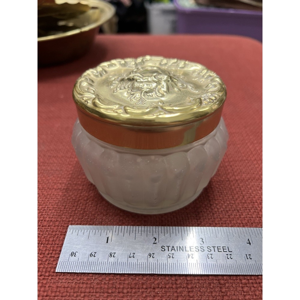 Vtg Estée Lauder Large Glass‎ Collectible 15oz Cosmetic Jar